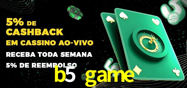 Promoções do cassino ao Vivo b5 game